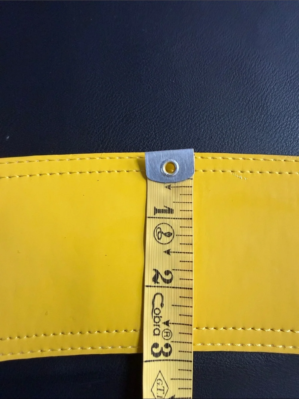 Per Se Mustard Yellow Genuine Leather Wide Waist Belt XS USA